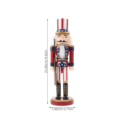 This listing contains ALL variants of: Nutcracker Soldier – Gun Variation – US Flag Patriotic Wooden Nutcracker