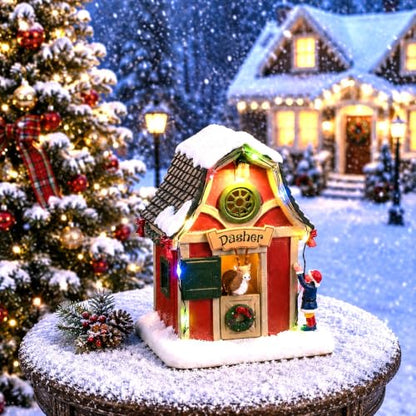 Lemax Dasher's Den Holiday Village Accent with Lights - #44331