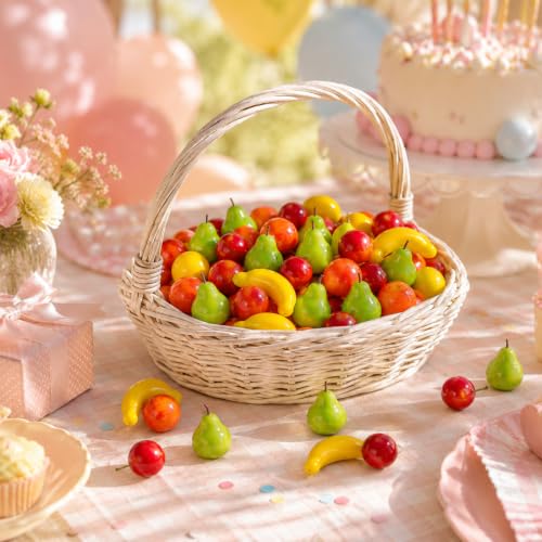 Mini Artificial Fruit Pack for Crafts and Vase Fillers - Mixed Color 04, 24 Pcs