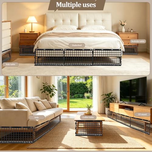 12Pcs Pet Under Bed Blocker - Plastic Couch Barrier for Cats and Dogs