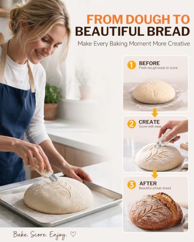 GreenLeaves Magnetic Bread Lame for Sourdough Scoring - Extractable & Safe Baking Tool