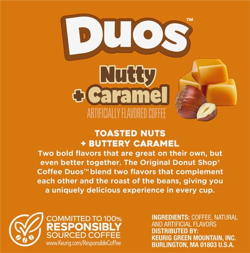 The Original Donut Shop Coffee Nutty Caramel K-Cups , 12-Count (Retail Packaging)