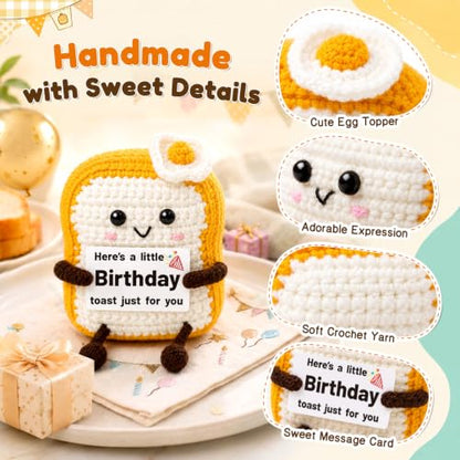 Funny Birthday Toast Crochet Gift for Women Men - 18th Birthday Variation