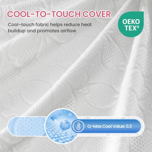 Queen Cooling Gel Memory Foam Mattress Topper - 3 Inch High Density Elite