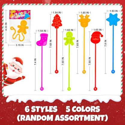 Christmas Goodie Bag Stocking Stuffers - 30 Sticky Hands for Kids & Classroom