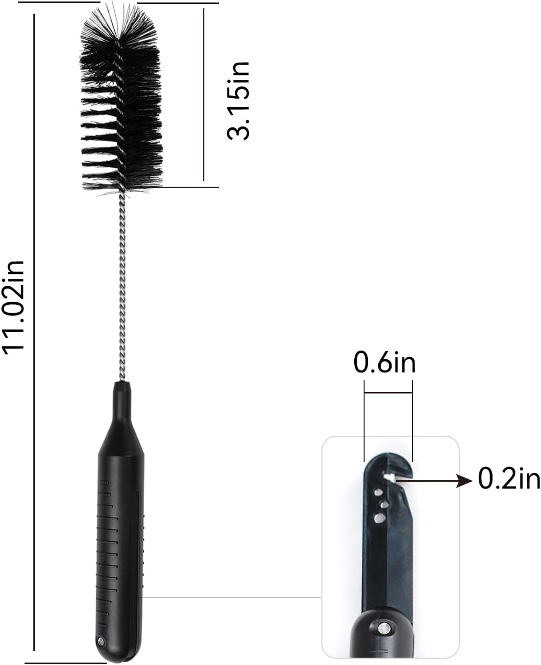 Skiennix Vacuum Cleaner Cleaning Brush - 2 in 1 Tool for Effortless Hair Removal | 11.02 Inch