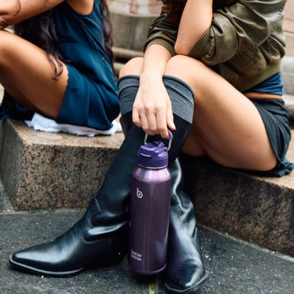 40 oz Sports Water Bottle with Pill Holder - Cosmic Violet