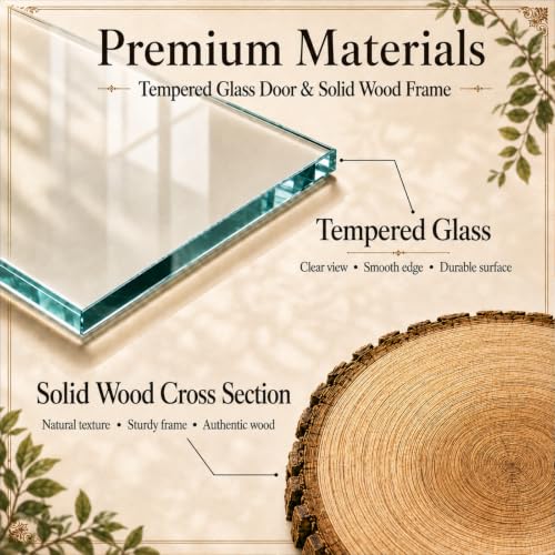 Rustic Black Deep Shadow Box Display Case - 11x15 Inch 3-Sided Glass
