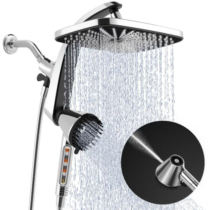 High Pressure Handheld Shower Head with Filter & Magnetic Docking - Chrome
