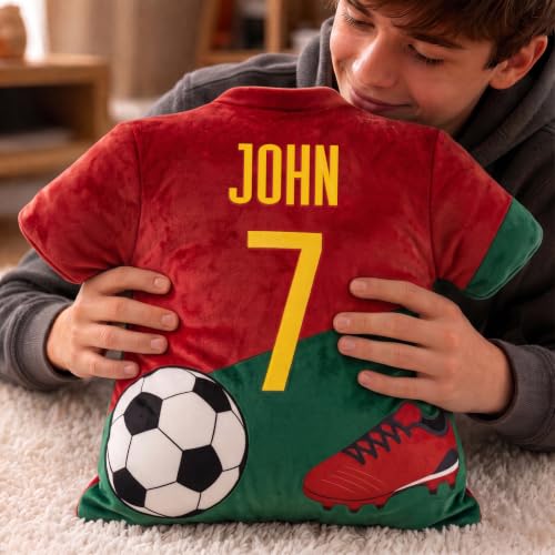 Personalized Football Jersey Cushion - Custom Name & Number - Pt