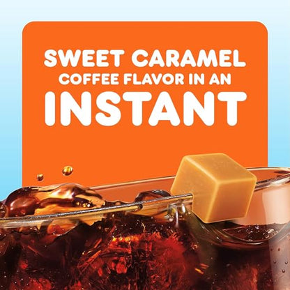 Dunkin' Cold Caramel Flavored Powdered Single Serve Instant Coffee Packs, 6 Count