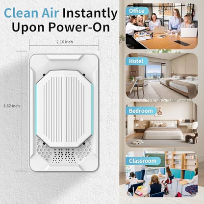MONYEES 4-Pack Small Air Purifiers for Home & Bedroom Odor Dust Smoke
