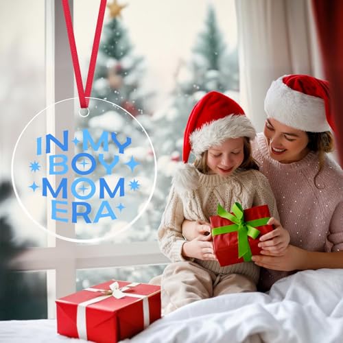 Boy Mom Ornament Gift for Mothers Pregnancy Christmas Decoration - For Boy Mom