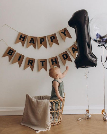 Black Number 60 Balloon - 40 Inch Giant Foil Balloon for 60th Birthday Party Decorations