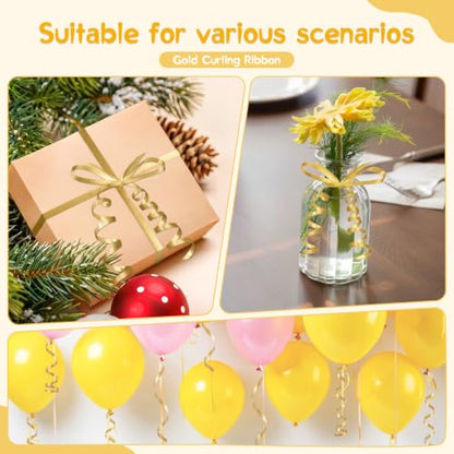 Gold Curling Ribbon 500 Yards Gift Wrap & Party Decoration