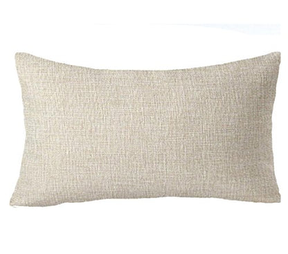Winter Snowflake Christmas Pillow Cover 12x20 Inches Cotton Linen Decor
