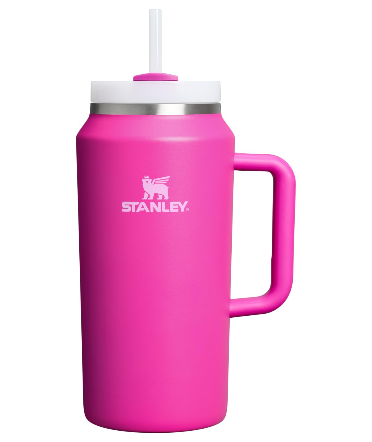STANLEY Quencher H2.0 Tumbler with Handle and Straw 64 oz | Flowstate 3-Position Lid | Large Capacity for Travel & Sports | Insulated Stainless Steel Cup | BPA-Free | Violet Blossom