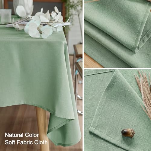 AUSSPVOCT Textured Tablecloth Rectangle 52x70 Water Resistant Spill-Proof Wipeable Table Cloth Wrinkle Free Fabric Dining Table Cover for Birthday Party Farmhouse Spring kitchen Tablecloths