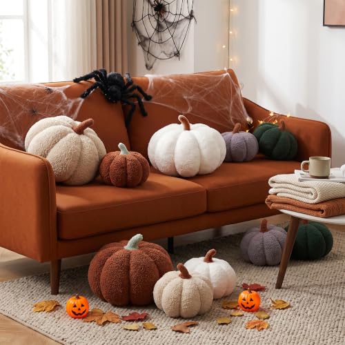 Pumpkin Pillow Set - Off White, Halloween Fall Decor, 2 Sizes