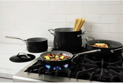 Cuisinart 12-Piece Nonstick Ceramic Cookware Set - Even Heat Cooking & Easy Cleanup | Black