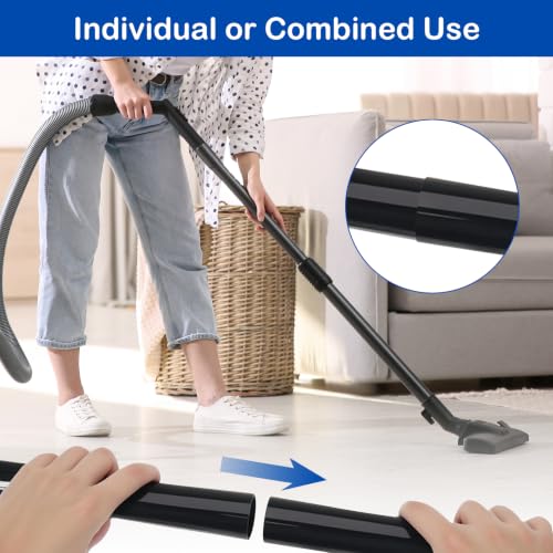 2-Pack Vacuum Extension Wands 1-1/4 Inch Fitting - 32mm Heavy Duty Lengthen