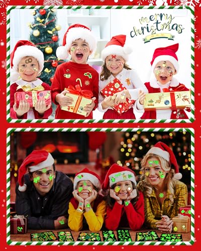 Christmas Luminous Temporary Tattoos Set - 260 Styles Kids Party Favors