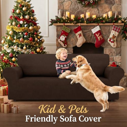 YEMYHOM 2026 Large Coffee Sofa Cover Slipcover for 3 Cushion Couch Pet Friendly