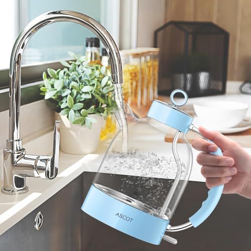 Glass Electric Kettle 1.5L with Auto Shut-Off & Boil-Dry Protection