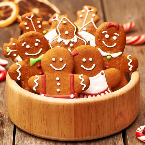 Stainless Steel Gingerbread Man Cookie Cutter Set - 5 Assorted Sizes for Holiday Baking