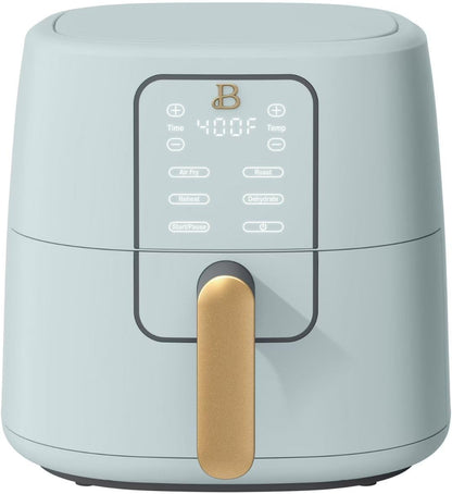 TurboCrisp 6-Quart Digital Air Fryer - Non-Stick, Dishwasher Safe, 4 Cooking Presets, 1750 Watt | Hydrangea Color