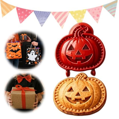 Halloween Mini Hand Pie Mold Set - 8 Food-Grade Baking Cutters for Festive Pastries D-1