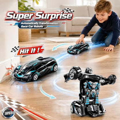 Transforming Car Toy Set with 24-Day Christmas Countdown for Kids and Teens