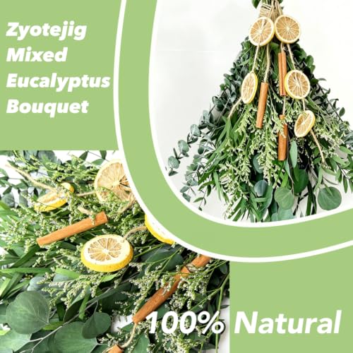 Preserved Eucalyptus & Statice Flower Bundle for Home Decor & Aromatherapy