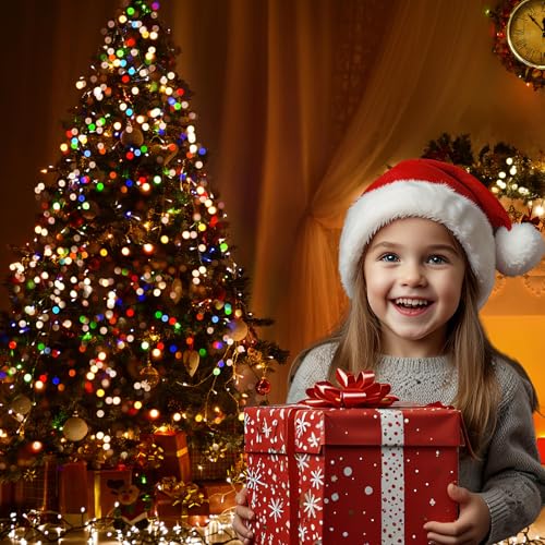 Multicolor 2 Pack 35FT Battery Operated LED Christmas String Lights with 8 Modes Waterproof
