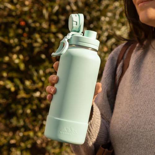 Sport Insulated Water Bottle 32oz with Straw & Chug Lid - Serenity Blue