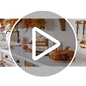 Fall Pumpkin Wooden Block Signs Set with Heartwarming Message - Autumn Decor