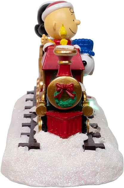 Kurt Adler Musical Train Table Décor - Battery Operated Peanuts Design | Perfect Holiday Decoration