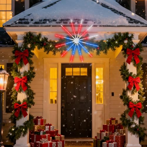 Color Changing Snowflake Window Lights - 24 Inch USB Holiday Decor