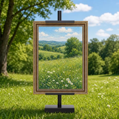 Adjustable Metal Tabletop Easel Stand for Art, Photos & Certificates