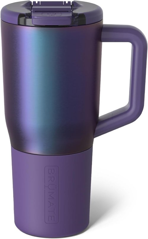 BrüMate Müv 25oz Insulated Coffee Mug - 100% Leak Proof, Stainless Steel with Handle & Lid | Dark Aura