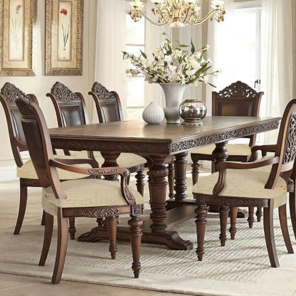 Cream Beige Large Dining Room Chair Seat Covers with Armrest Set of 2