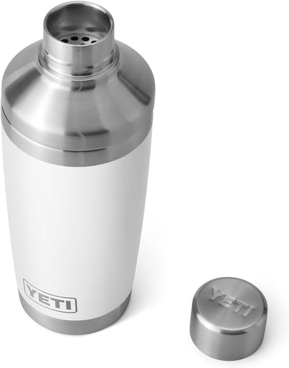 YETI Rambler 20 oz Cocktail Shaker, Stainless Steel, Vacuum Insulated, White