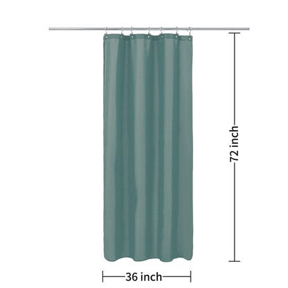 ALYVIA SPRING Stall Fabric Shower Curtain Liner Waterproof - Soft & Lightweight Small Shower Curtain with Magnets for Narrow Stall Size, Machine Washable - 36x72, Sea Teal