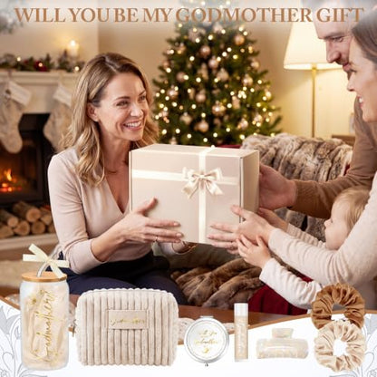 Godmother Proposal Gift Set Cream - Includes Gift Box, Keepsakes & Accessories