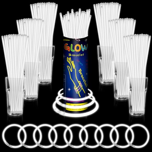 White Glow Sticks Bulk Pack 8 Inch for Parties and Events - 500 Pieces