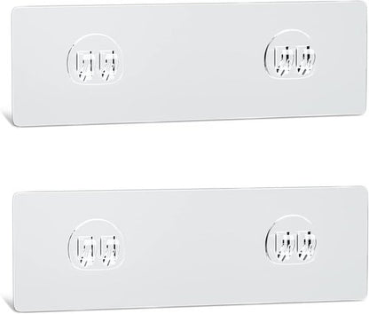 AKTECKE Shower Caddy - No Drill Adhesive Wall Hooks for Corner Organizer - Waterproof & Transparent