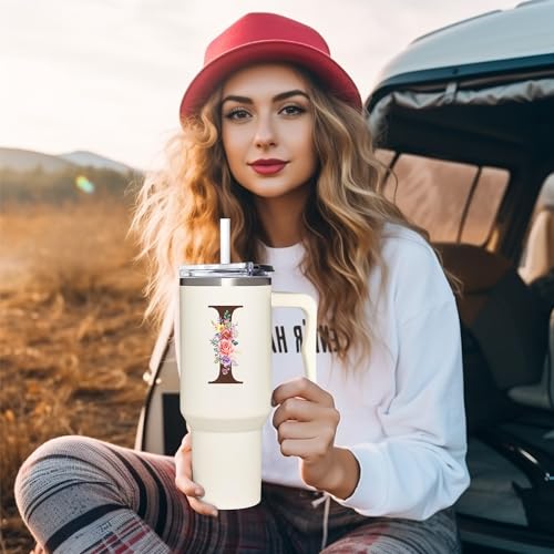 Personalized Monogrammed 40oz Tumbler for Women - Custom Gift I