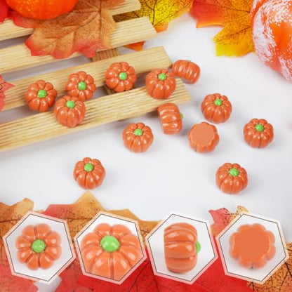 Mini Fall Pumpkin Resin Pumpkins - 120 Pcs Artificial Decor for Autumn