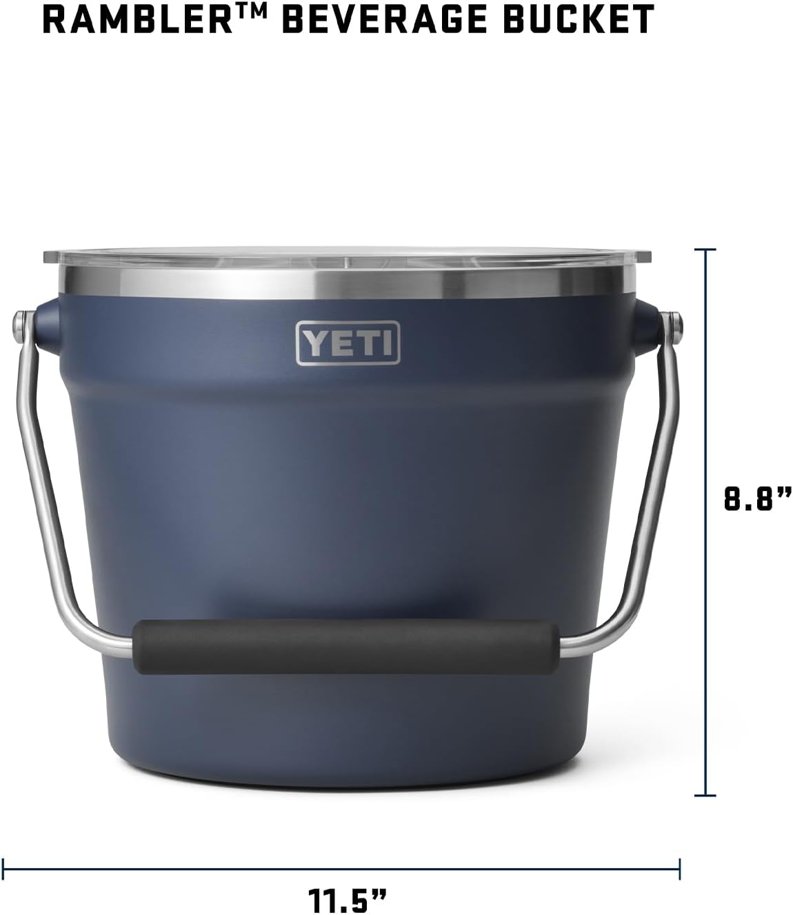 YETI Beverage/Ice Bucket, Holds 6 Longnecks or 3 Bottles of Wine