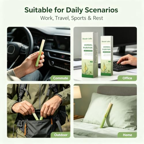 Mullein Purifier Inhaler for Lungs – Portable Respiratory Breath Stick